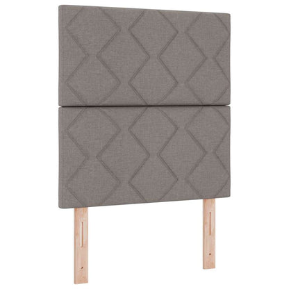 Boxspringbed met hoofdeinde Taupe 80 x 200 cm Stof