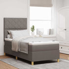 Boxspringbed taupe 90 x 200 cm