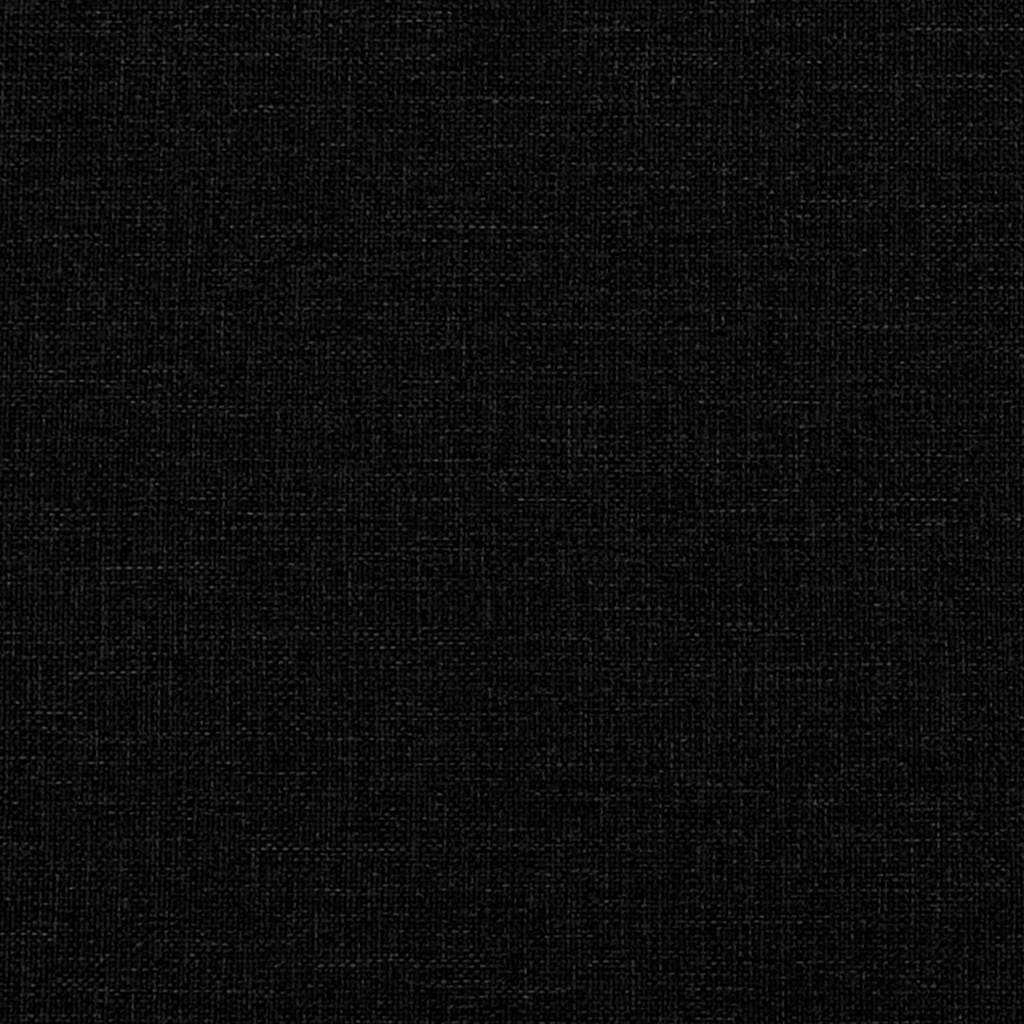 Boxspringbed met hoofdeinde Zwart 140 x 200 cm Stof