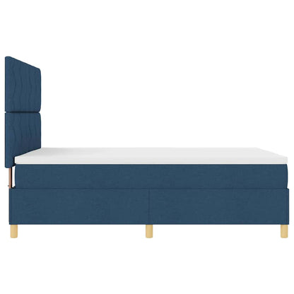 Boxspringbed met matras met hoofdeinde Blauw 160 x 200 cm Stof
