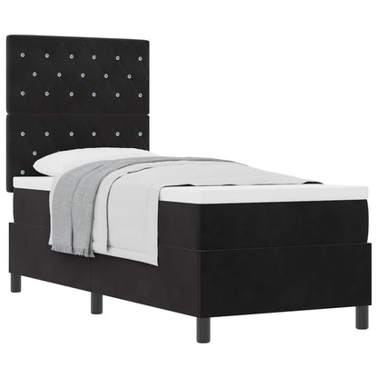 Boxspringbed met matras Zwart 80 x 200 cm Fluweel