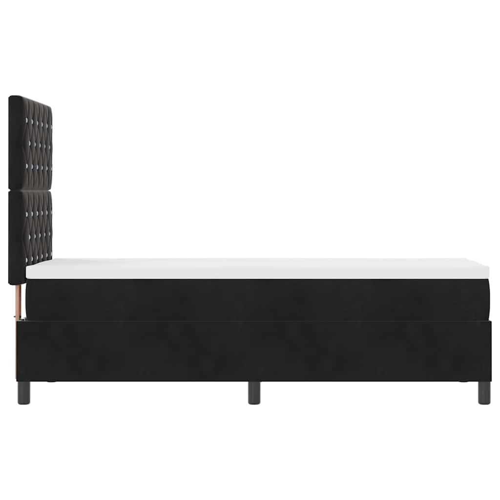 Boxspringbed met matras Zwart 80 x 200 cm Fluweel