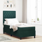 Boxspringbed 80x200 cm donkergroen fluweel
