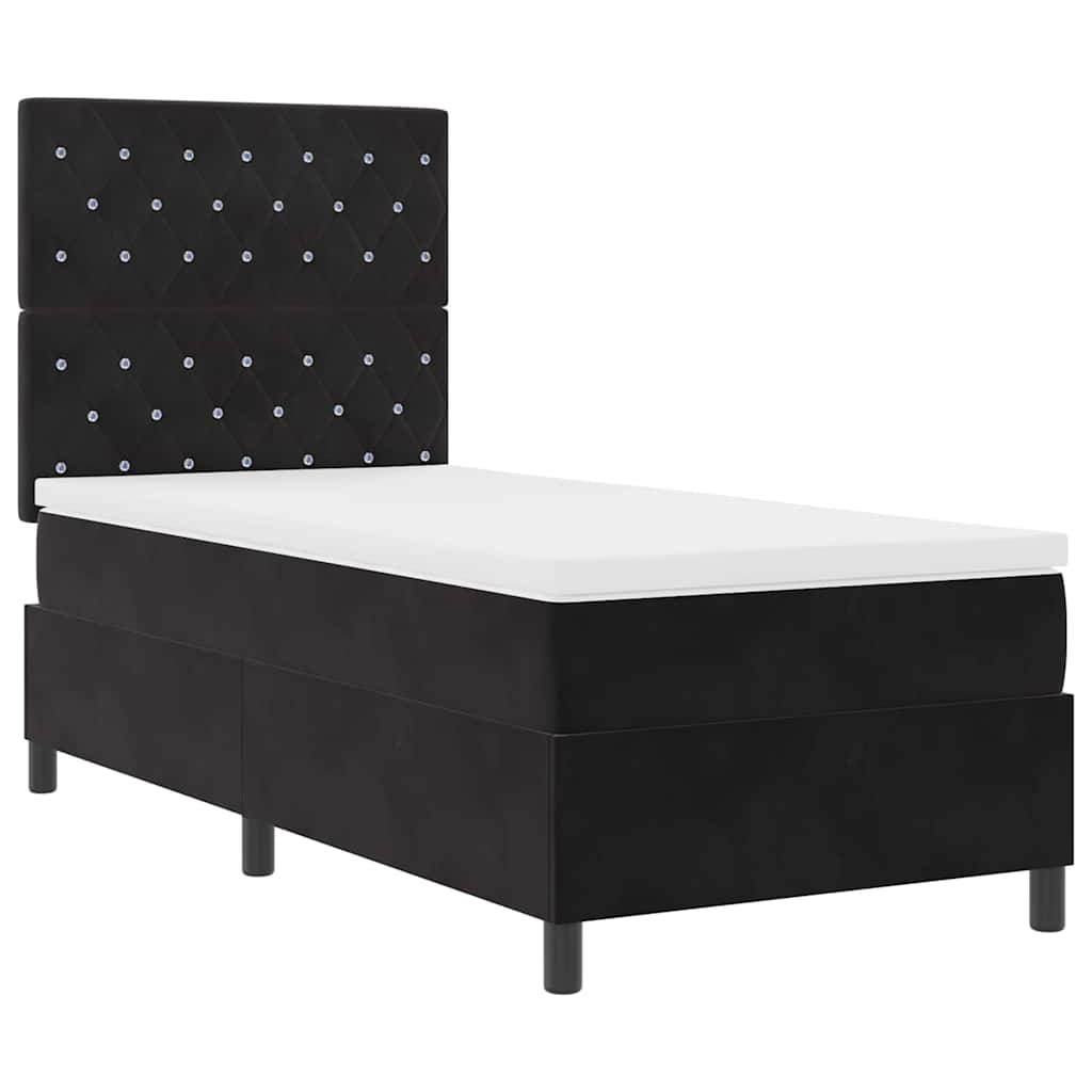Boxspringbed met matras Zwart 100 x 200 cm Fluweel