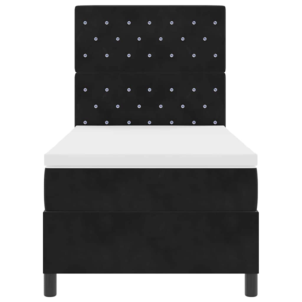 Boxspringbed met matras Zwart 100 x 200 cm Fluweel