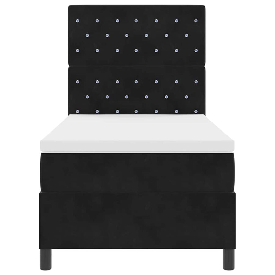 Boxspringbed met matras Zwart 100 x 200 cm Fluweel