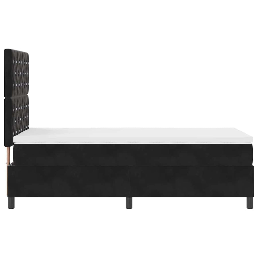 Boxspringbed met matras Zwart 100 x 200 cm Fluweel