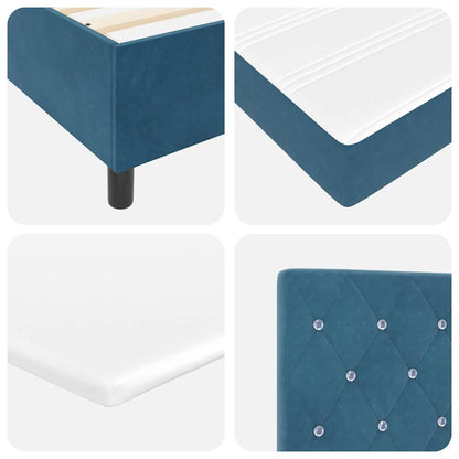 Boxspringbed met matras Donkerblauw 120 x 190 cm Fluweel