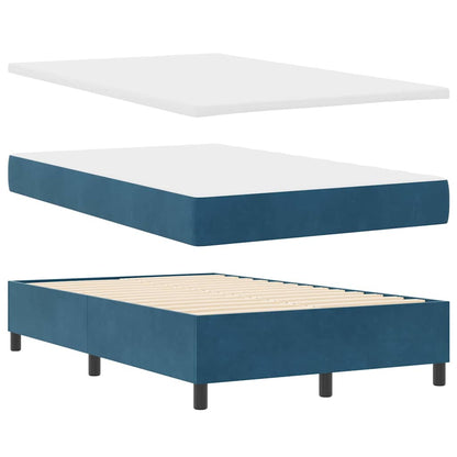 Boxspringbed met matras Donkerblauw 120 x 190 cm Fluweel