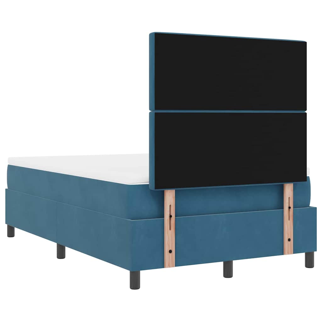 Boxspringbed met matras Donkerblauw 120 x 190 cm Fluweel