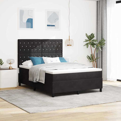 Boxspringbed met matras Zwart 140 x 200 cm Fluweel