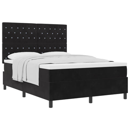 Boxspringbed met matras Zwart 160 x 200 cm Fluweel