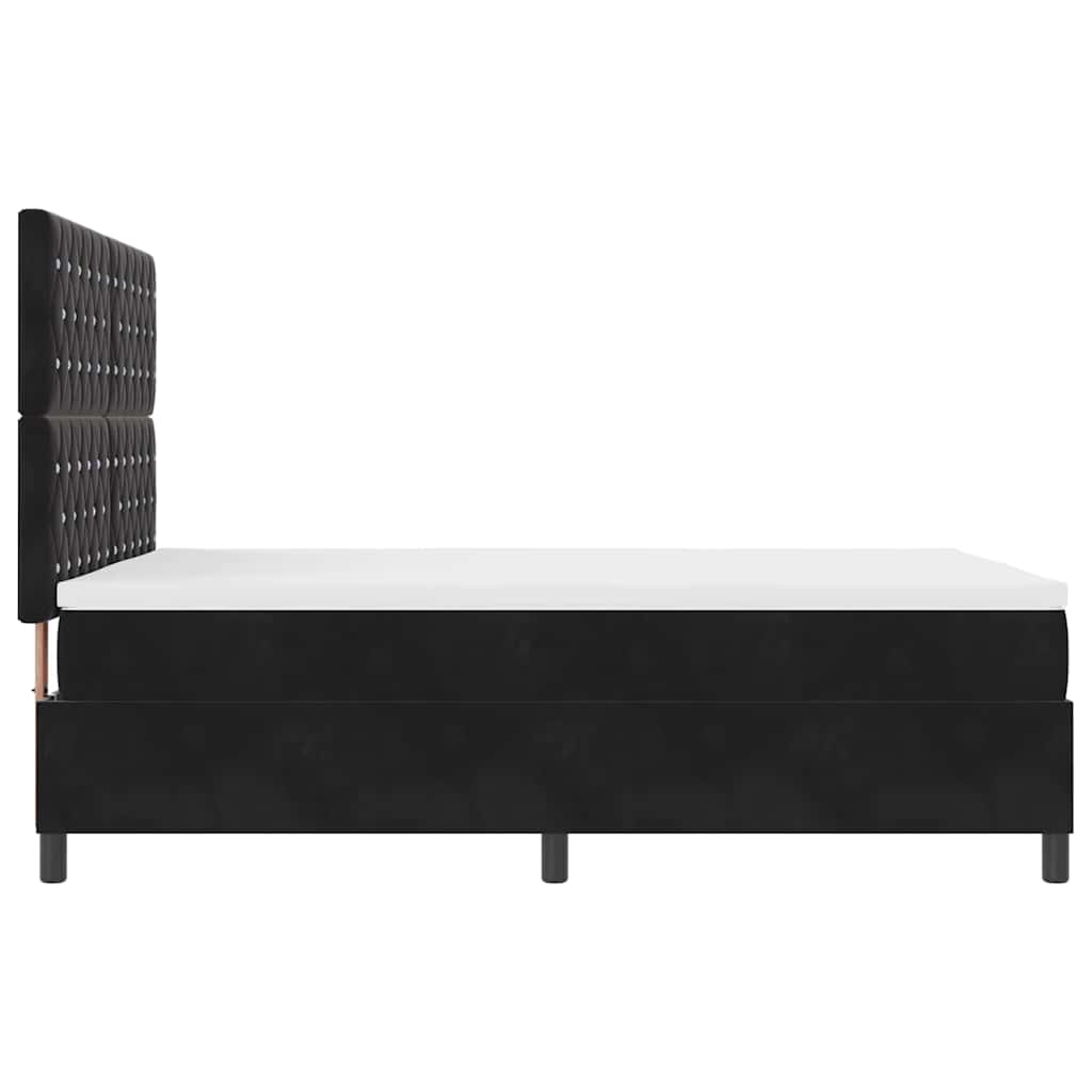 Boxspringbed met matras Zwart 160 x 200 cm Fluweel