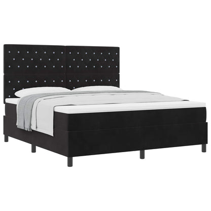 Boxspringbed met matras Zwart 180 x 200 cm Fluweel