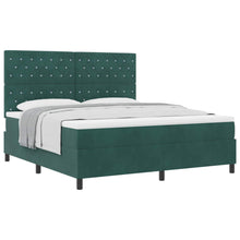 Boxspringbed met matras Donkergroen 180 x 200 cm Fluweel