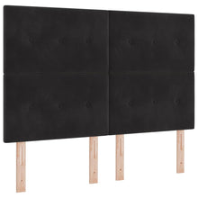 Boxspring bed met matras Zwart 140 x 190 cm Fluweel