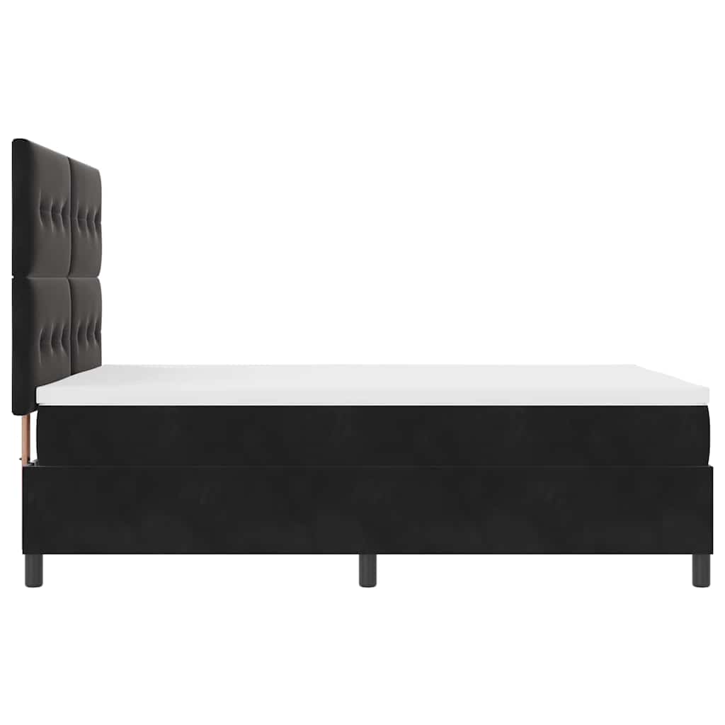 Boxspring bed met matras Zwart 140 x 190 cm Fluweel