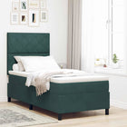 Boxspringbed 90x200 cm donkergroen stof