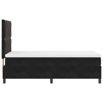 Boxspringbed met hoofdeinde Zwart 100 x 200 cm Fluweel