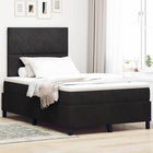 Boxspringbed 120x190 cm zwart fluweel