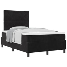 Boxspringbed met hoofdeinde Zwart 120 x 190 cm Fluweel