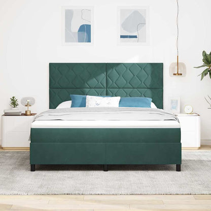 Boxspringbed met matras Donkergroen 180 x 200 cm Fluweel