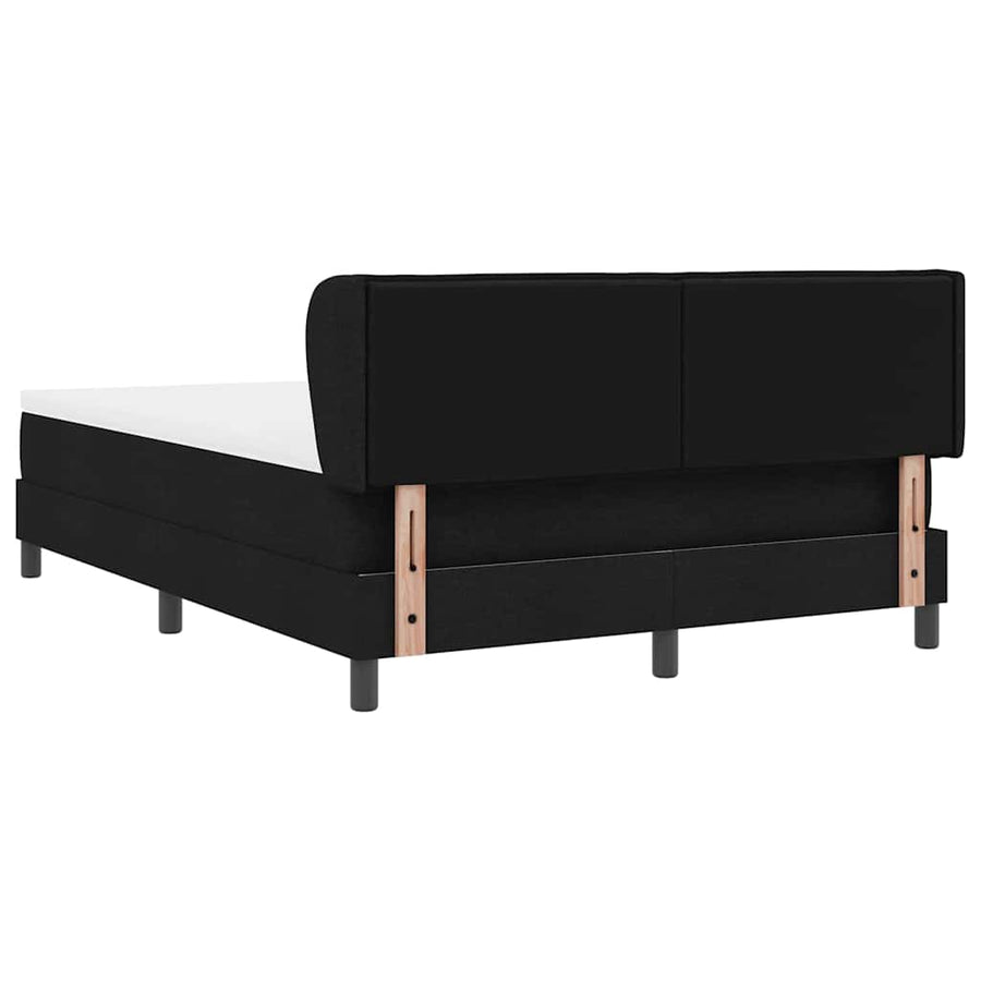 Boxspringbed met matras met matras Zwart 140 x 200 cm Stof