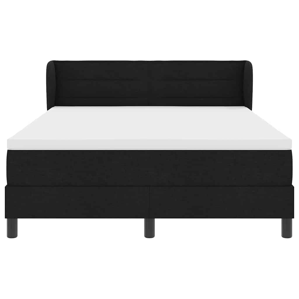 Boxspringbed met matras met matras Zwart 140 x 200 cm Stof