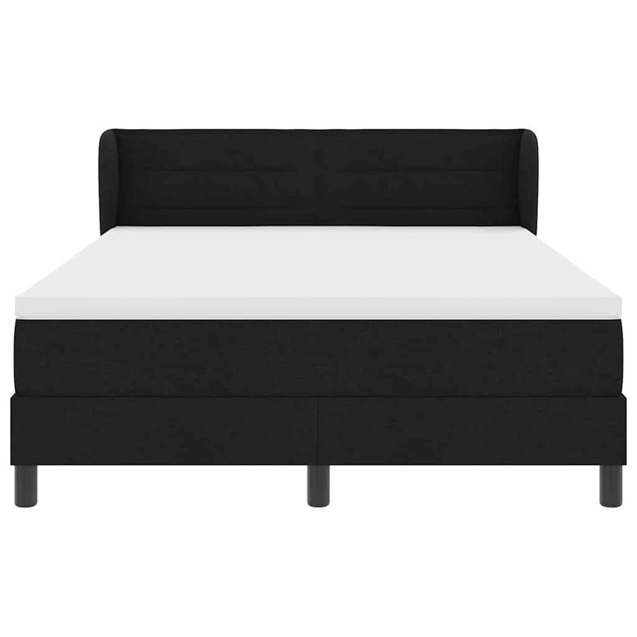 Boxspringbed met matras met matras Zwart 140 x 200 cm Stof