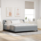 Boxspringbed 180x200 cm lichtgrijs