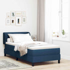 Boxspringbed 80x200 cm blauw stof