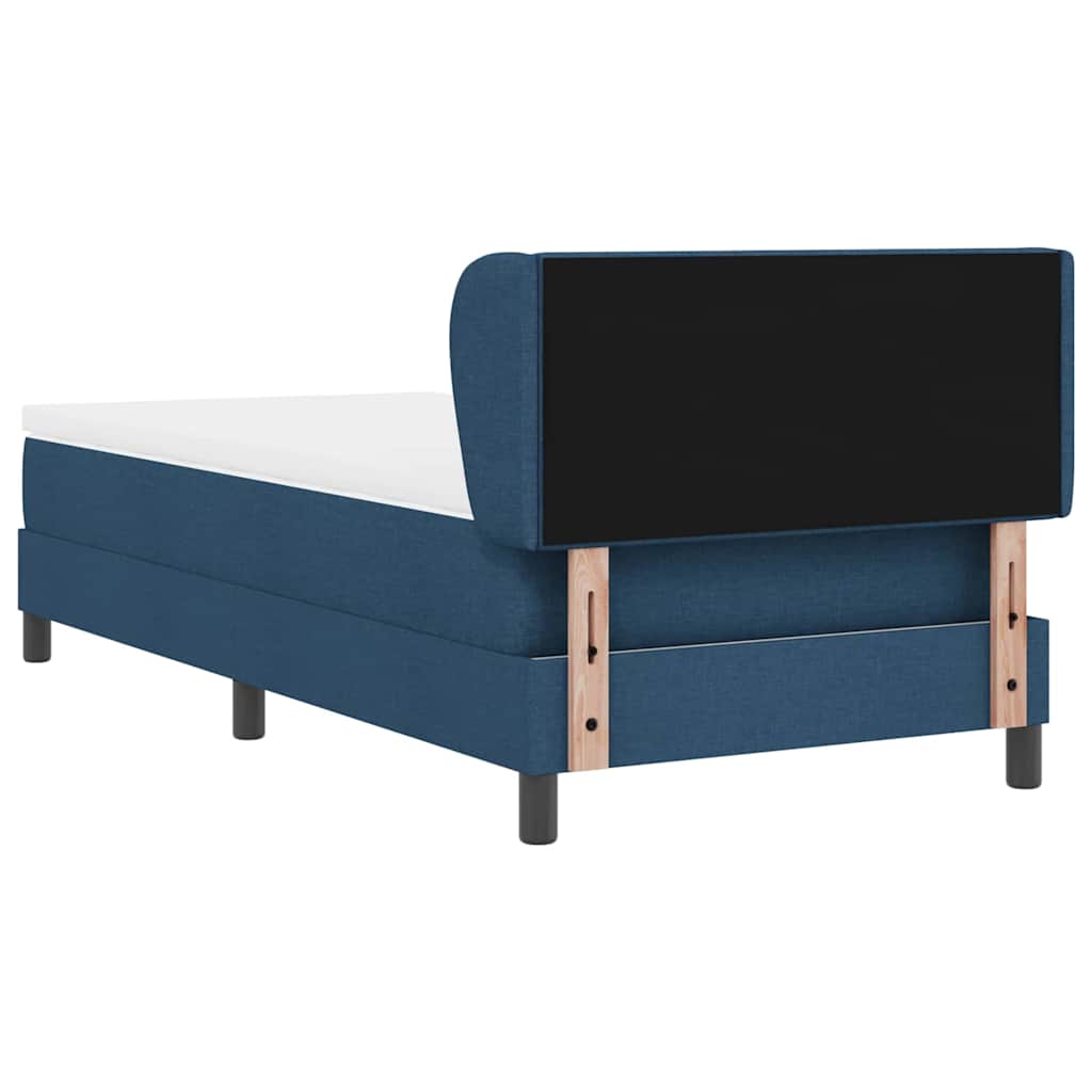 Boxspringbed met hoofdeinde Blauw 80 x 200 cm Stof
