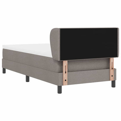 Boxspringbed met hoofdeinde Taupe 90 x 190 cm Stof