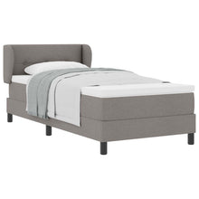 Boxspringbed met matras met hoofdeinde Taupe 90 x 200 cm Stof