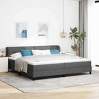 Boxspringbed 200x200 cm donkergrijs