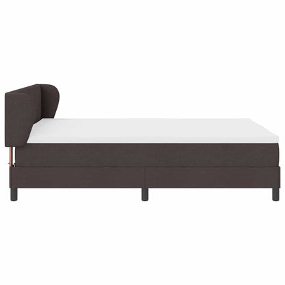 Boxspringbed met hoofdeinde Donkerbruin 160 x 200 cm Stof