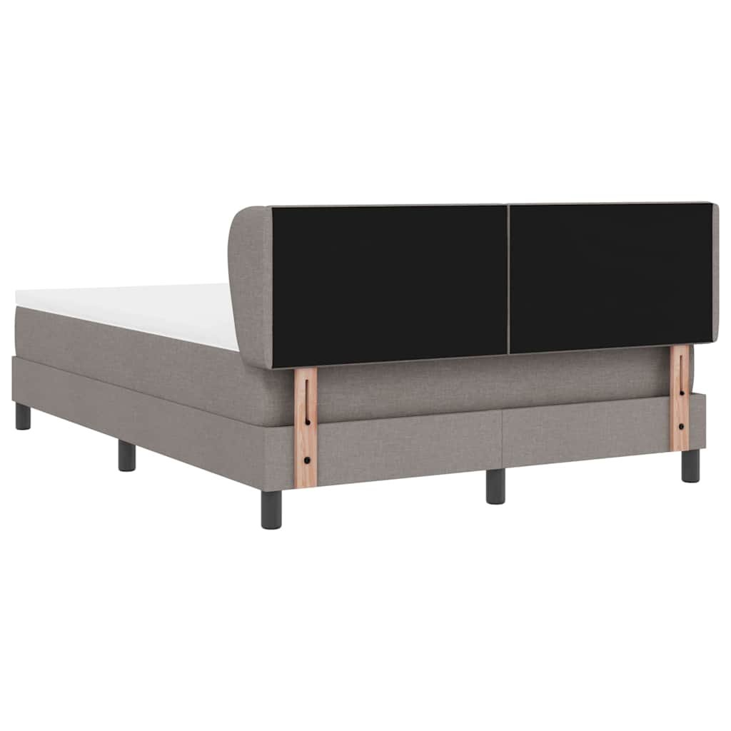 Boxspringbed met hoofdeinde Taupe 160 x 200 cm Stof
