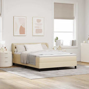Boxspringbed 160x200 cm crème pocketveren matras met hoofdeinde