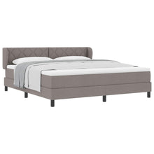 Boxspringbed met hoofdeinde Taupe 180 x 200 cm Stof