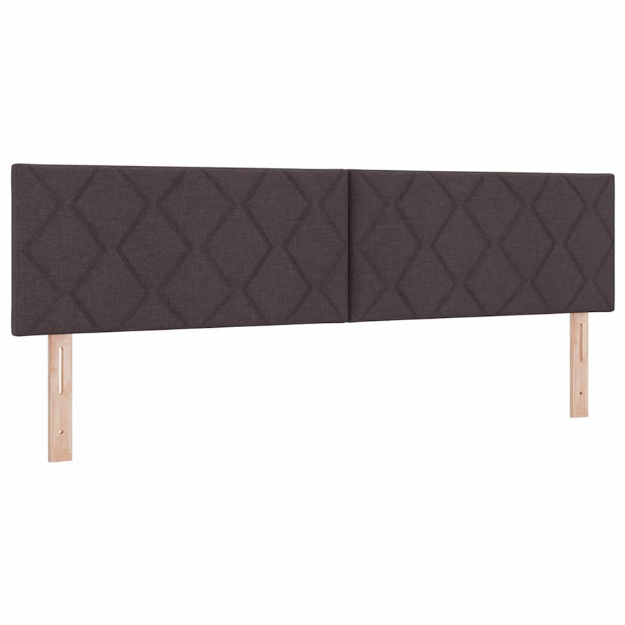 Boxspringbed met hoofdeinde Taupe 180 x 200 cm Stof