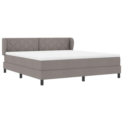 Boxspringbed met hoofdeinde Taupe 180 x 200 cm Stof