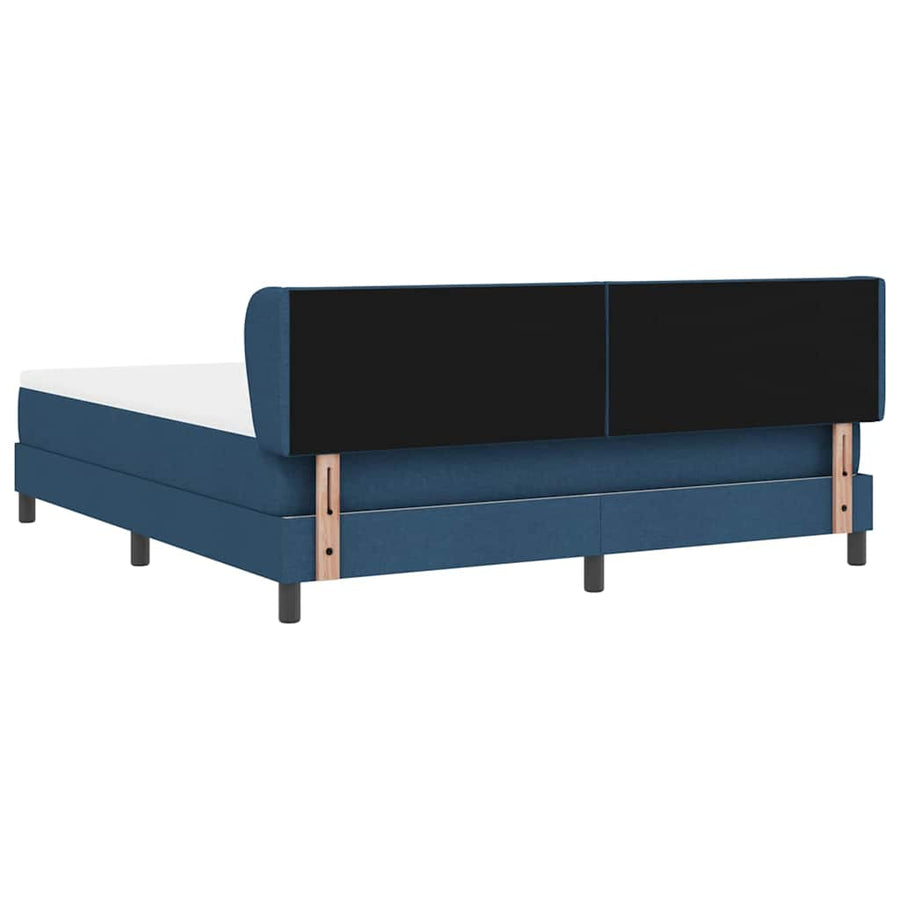 Boxspringbed met hoofdeinde Blauw 180 x 200 cm Stof