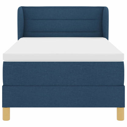 Boxspringbed met matras met hoofdeinde Blauw 90 x 200 cm Stof