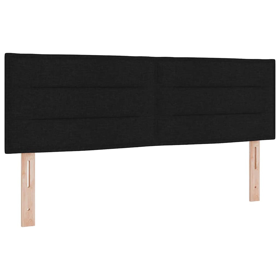 Boxspringbed met matras creme 90x200 cm stof Zwart 140 x 190 cm