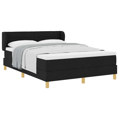 Boxspringbed met matras creme 90x200 cm stof Zwart 140 x 190 cm