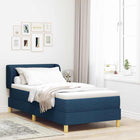 Boxspringbed blauw 80x200 cm stof