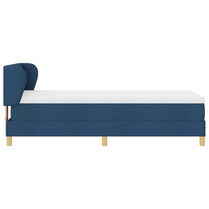 Boxspringbed met hoofdeinde Blauw 80 x 200 cm Stof