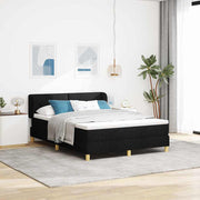 Boxspringbed 140x190 cm stof crèmekleur