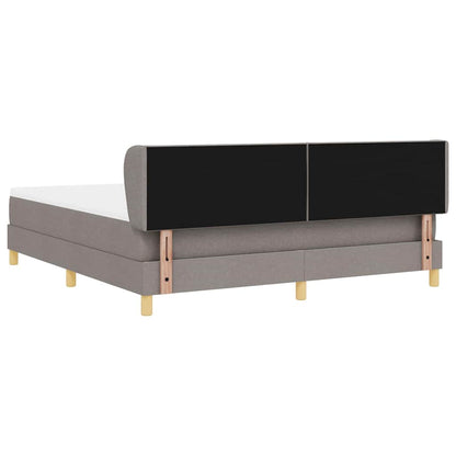 Boxspringbed met hoofdeinde Taupe 180 x 200 cm Stof