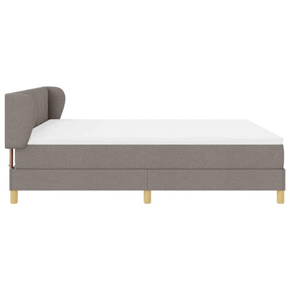 Boxspringbed met hoofdeinde Taupe 180 x 200 cm Stof